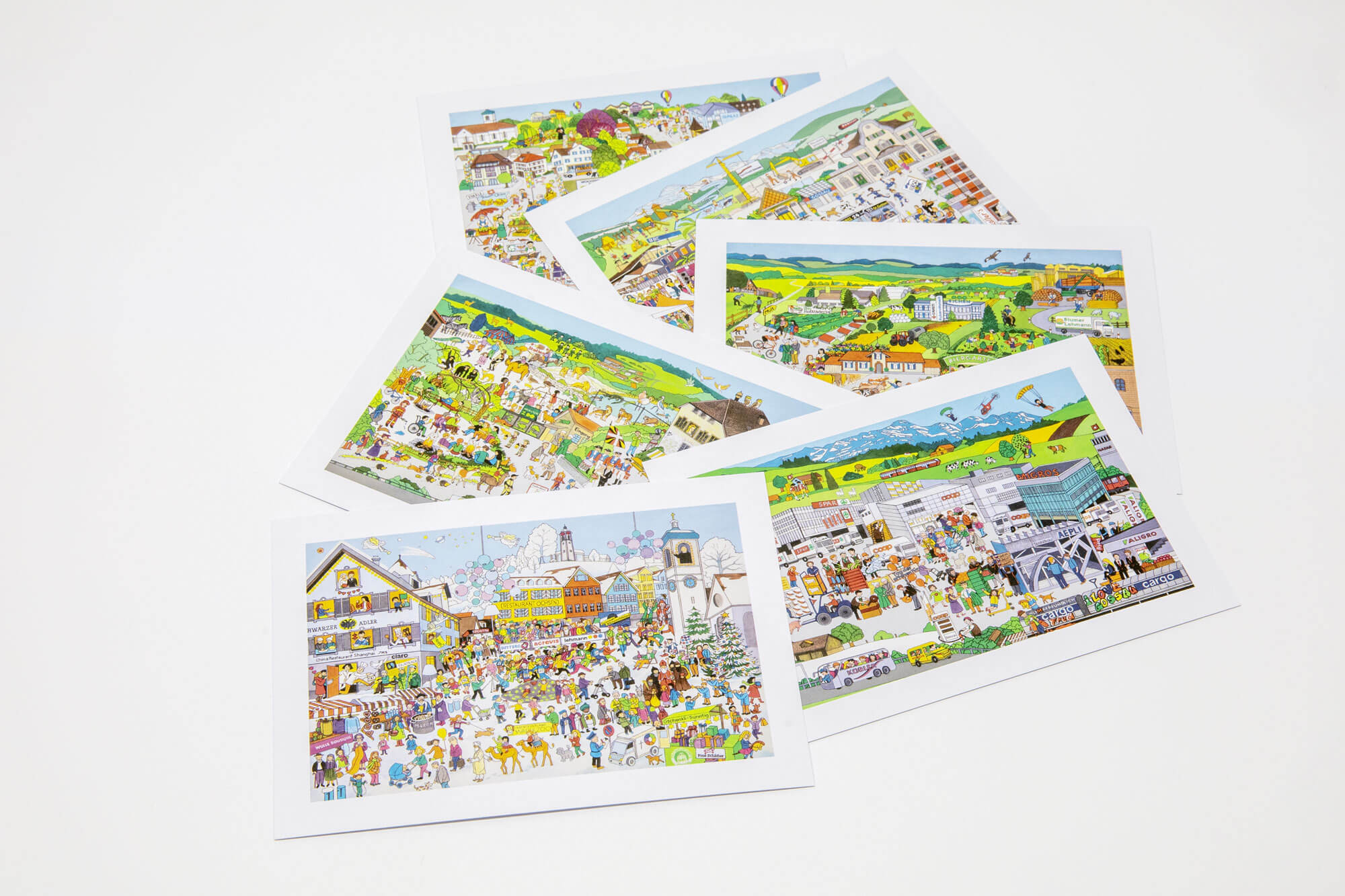 Postkartenset Gossauer Wimmelbilder – Bild 2