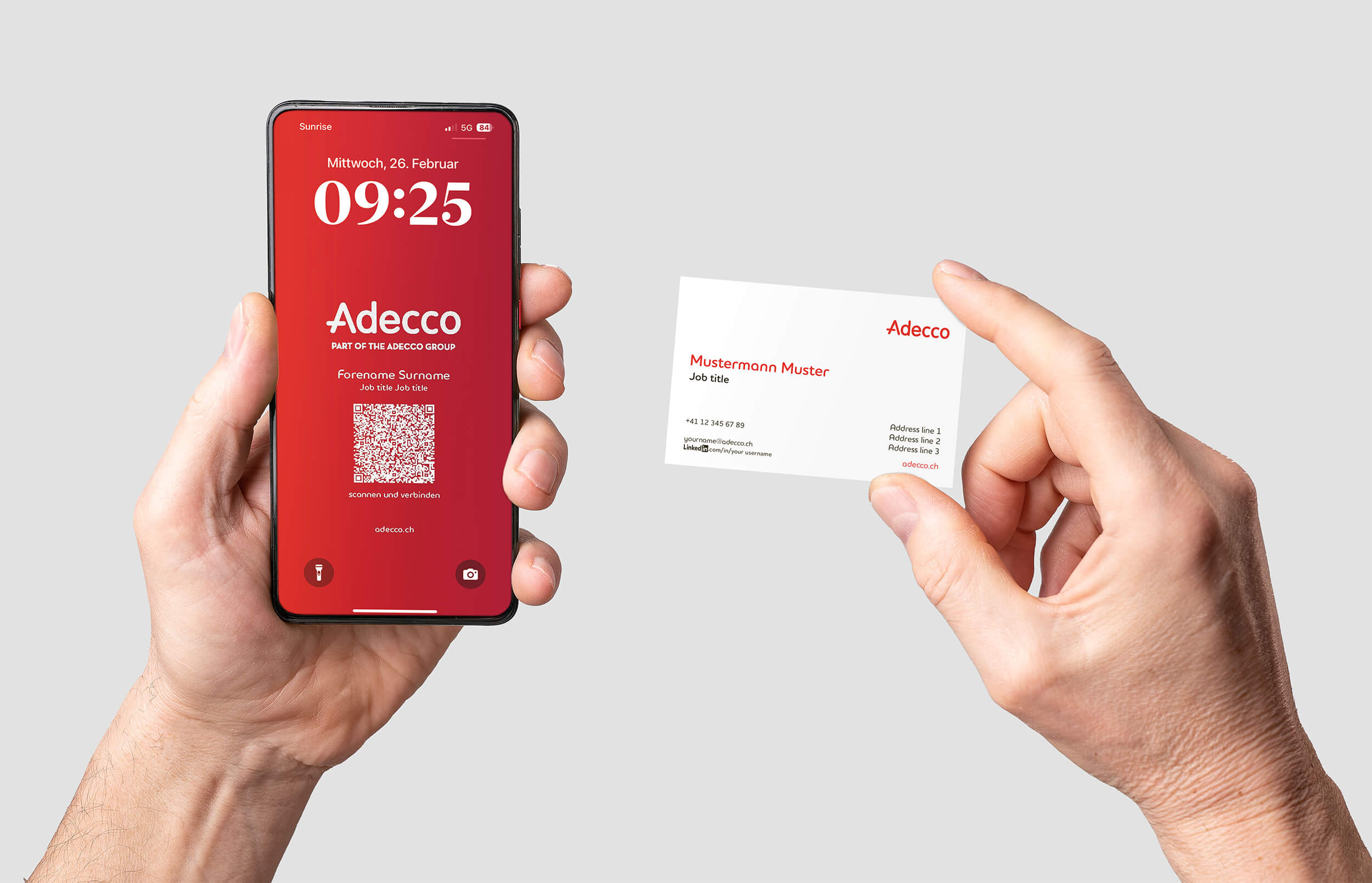 Adecco Visitenkarte