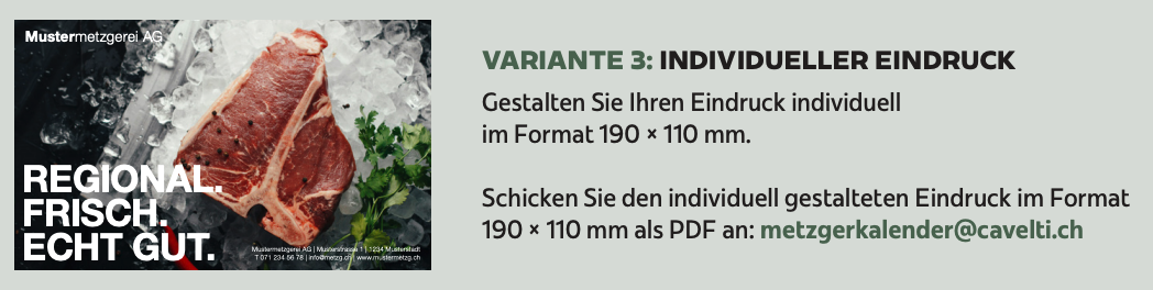Variante 3: Individueller Eindruck